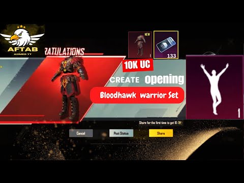 New Classic crate | opening | Malang Emote | Bloodhawk Warrior Set Crate opening | PUBG MOBILE ❤️