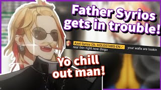 Father Syrios might get his Church CLOSED if he keeps SPEAKING!【Holostars EN | Axel Syrios】