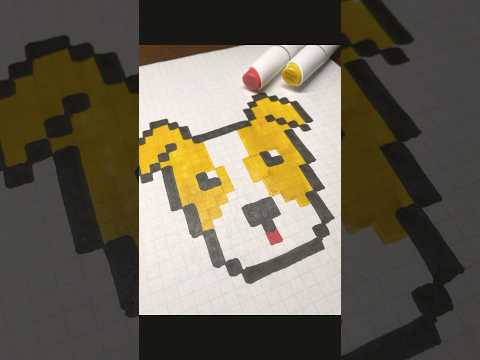 Terrier dog pixel art #pixelcolor #pixelterrier