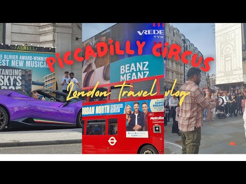 Aerial view of Piccadilly Circus LONDON