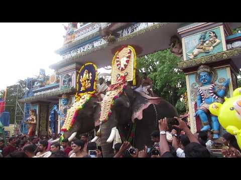 Kollam Pooram - Festival in Asramam sreekrishna swamy temple as part of the 'Kollam pooram',