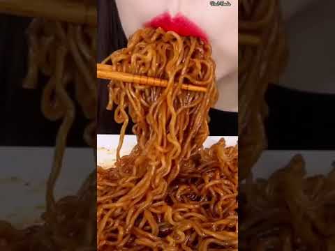 Asmr Eating Hot Fire Noodles 🔥😵#shorts