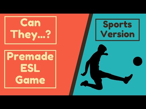 Can Can't Questions (Sports) | English Game | Learn English