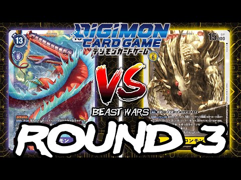 Leviamon VS Fanglongmon!! | Digimon Card Game: EX5 Animal Colosseum Beast Wars (ROUND 3)