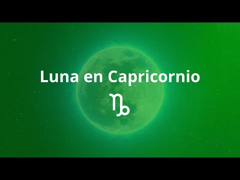 Luna en Capricornio