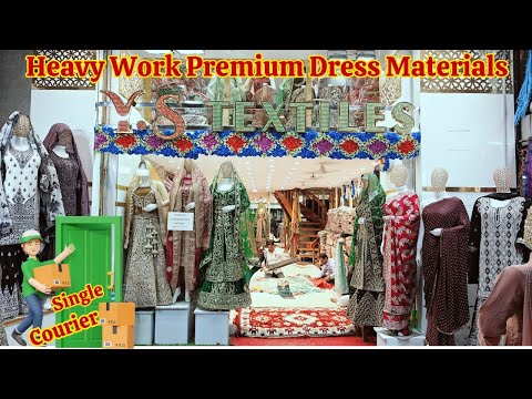 Heavy Work Dress Materials Premium Collection Latest Designes, YS Textiles