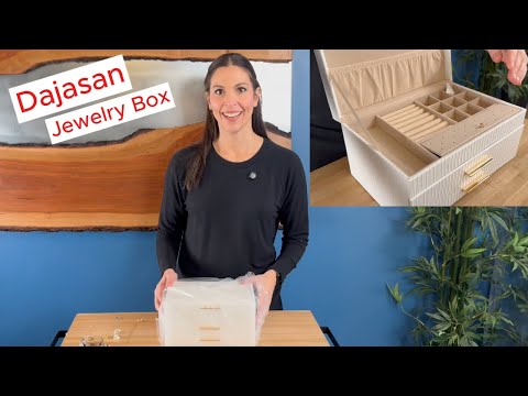 Dajasan Jewelry Box, 3 tiers of organization! #jewelry #jewelrybox #jewelery