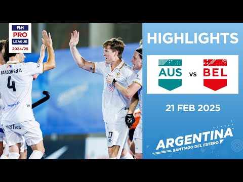 FIH Hockey Pro League 2024-25 Highlights: Australia vs Belgium (M) | Match 1