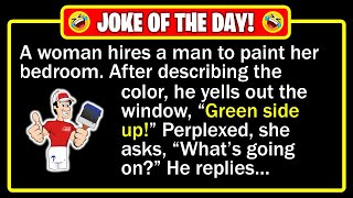 🤣 BEST JOKE OF THE DAY! - A woman who wanted to repaint her bedroom, so she... | Funny Dad Jokes