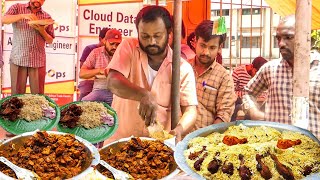 Cheapest Roadside Unlimited Biryani @99Rs Only | Hyderabad Chicken Biryani | Indian Street Food