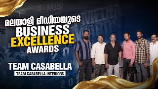 മലയാളി മീഡിയയുടെ Business Excellence Awards | Team Casabella | Team Casabella Interiors