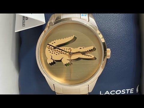 REVIEW LACOSTE LADIES WATCH ‘LADYCROCK’ Ionic Plated Carnation Gold Model: 2001172