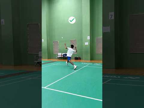 Late Forehand Self Practise 🙌 #badminton