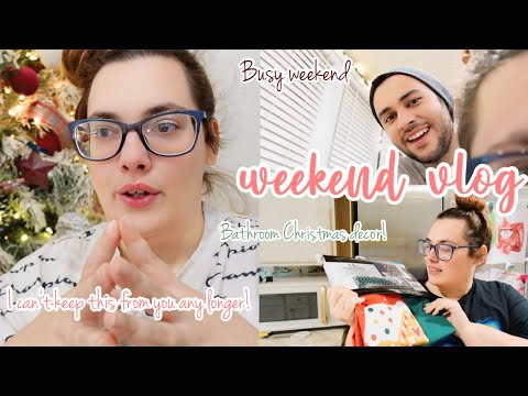 ❤️ I CAN’T KEEP THIS FROM Y’ALL 🥹 | mobile home living | bathroom Christmas decor | a busy weekend!