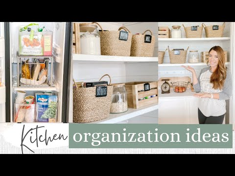 ORGANIZE + DECORATE MY KITCHEN | KITCHEN ORGANIZE WITH ME | KITCHEN DECOR IDEAS | Jessica Giffin