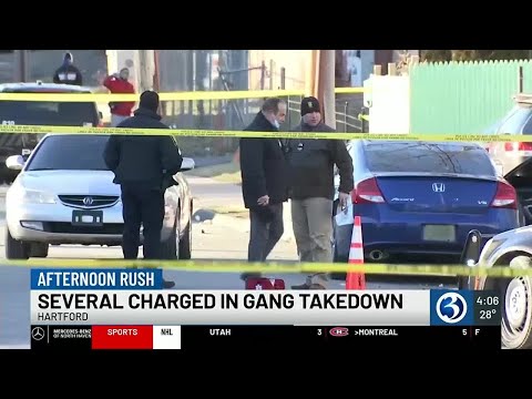 Several charged in gang takedown in Hartford