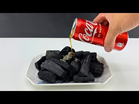 Mix Coca Cola with Charcoal 😱 You Will not Believe the Incredible Result