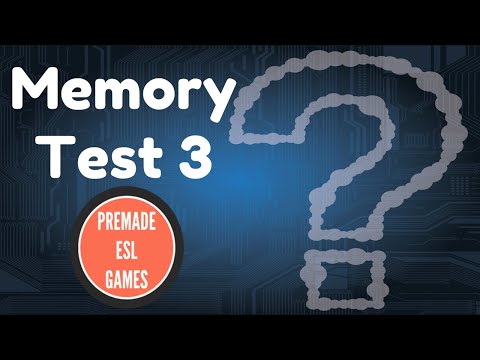 Memory Game (Part 3) | How Good Is Your Memory? | English Beginners Level