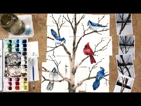 How I Painted Multiple Watercolor Paintings at the Same Time!