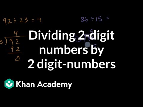 Dividing 2-digit numbers by 2 digit-numbers | Grade 5 (TX TEKS) | Khan Academy