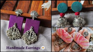 Fabric Jewellery Making With Cardboard 💗 #fabricjewellery #handmade #youtube #viralvideo #diy