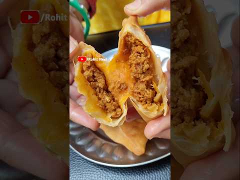 Crispy Nutri Samosa 😍 #samosa #nutrisamosa #shorts #samosachaat #viralvideo #rohitneel