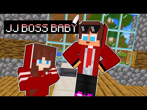 Maizen :JJ BOSS BABY 🍼👶 - Minecraft Parody Animation Mikey and JJ