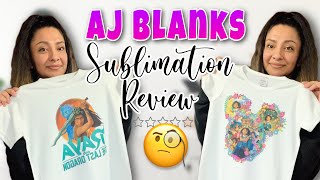 AJ BLANKS SUBLIMATION SHIRTS REVIEW! | Angela Jasmina's Sublimation Blanks