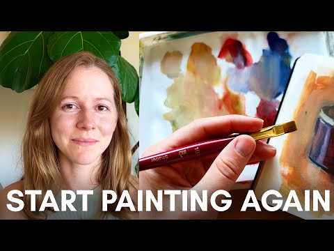 Start painting again | A simple exercise to get back into painting