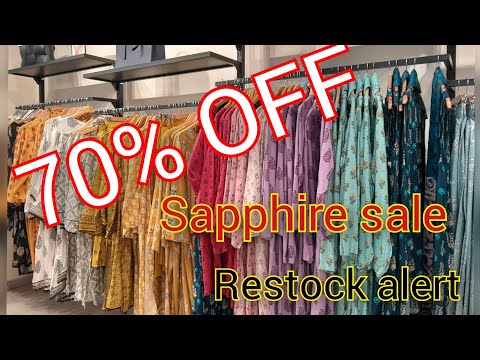 sapphire sale || sapphire sale today || flat 70%  off biggest sale on entire collection