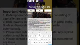 29 DECEMBER REDEEM CODE FREE FIRE | REDEEM CODE FREE FIRE TODAY | FREE FIRE REDEEM CODE #shorts