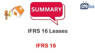 IFRS 16 Leases summary - applies in 2024