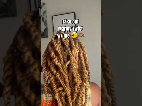 take out marley twist 🫶🏾 |  curls on locs 🥹🥹 #locs #locstyles #loctutorial #locjourney