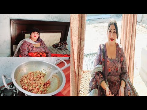 Janu ki farmaish pr chicken boneless mutter handi | Desi simple woman life | Samina daily life vlog