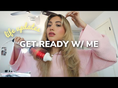 CHIT-CHAT GRWM ❥ recovery update, mini haul & doing my hair!✨