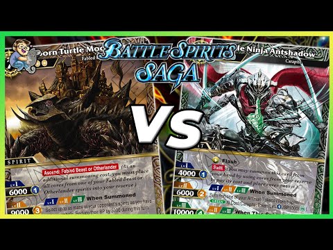 Battle Spirits Saga: Genbu Fabled Beasts vs Gale Ninja Antshadow Bugs  | Savior of Chaos Meta BSS04