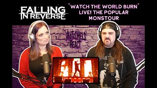 TRIPLE BREAKDOWN?!?! Falling In Reverse - "Watch The World Burn" LIVE! (Reaction)