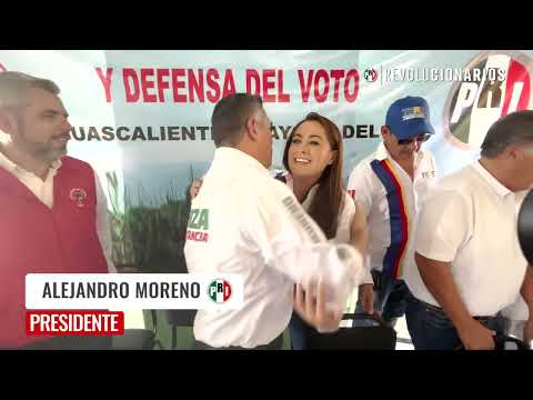 Alejandro Moreno Cárdenas de gira por Aguascalientes