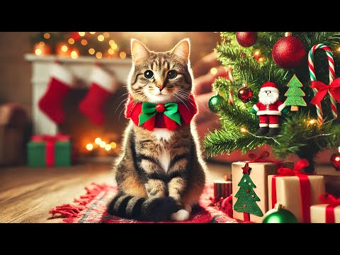 Soothing Music for Cats - Christmas Music for Stressed Cats, Helps Cats Relax