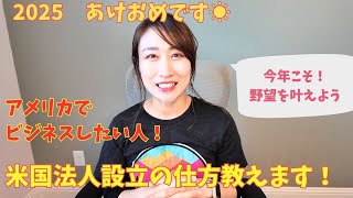 #128 アメリカ法人設立は超簡単！？米国事業を始めたい人にお勧めサービス紹介。新年、米国起業したい人を応援★