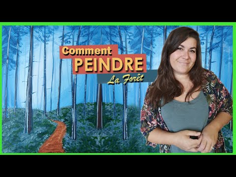 TUTO PEINTURE ACRYLIQUE : comment peindre la forêt