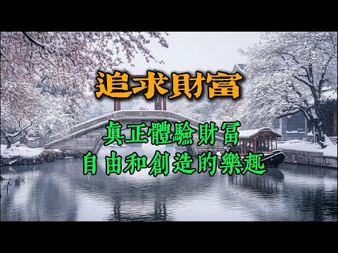 追求财富，真正体验财富自由和创造的乐趣