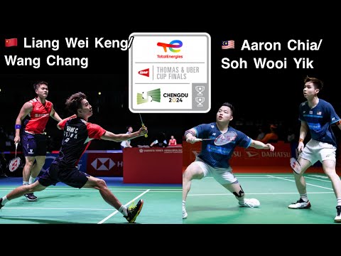 Aaron CHIA SOH Wooi Yik vs LIANG Wei Keng WANG Chang Thomas Cup 2024 Badminton