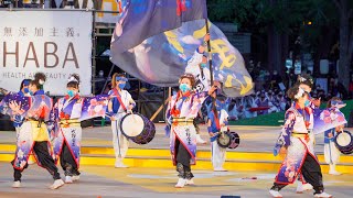 [4K] 夜桜金魚とまこまいJAPAN with 風雪太鼓【北海道知事特別賞披露演舞】YOSAKOIソーラン祭り 2022 日曜日 (中央)