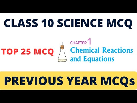 Chemical Reactions & Equations - Best MCQs for Class 10