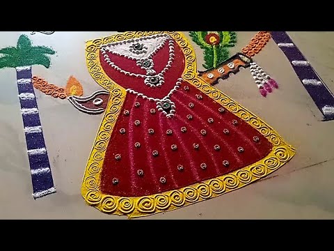 Creative Tulsi Vivah Rangoli/Tulsi Vivah Rangoli/dev diwali rangoli/तुलसी विवाह रंगोली/tulsi rangoli