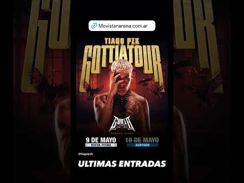 #tiagopzk #ultimasentradas #entradas #movistararena #argentina #mayo #nuevafecha #show #concierto