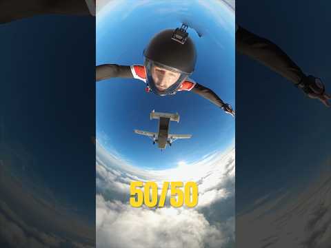 What do you think? Is it 50/50? #shorts #skydiving