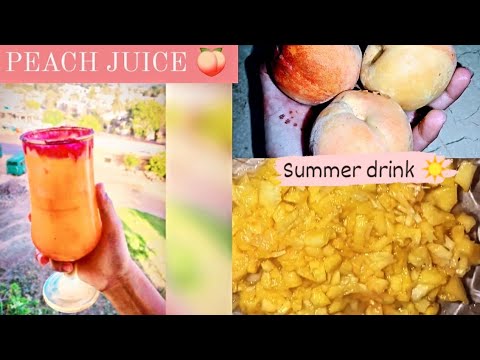 REFRESHING PEACH JUICE 🍑 | SUMMER DRINK 🌞