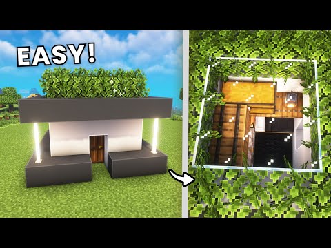 Minecraft: How to Build a Small Modern House (Easy)